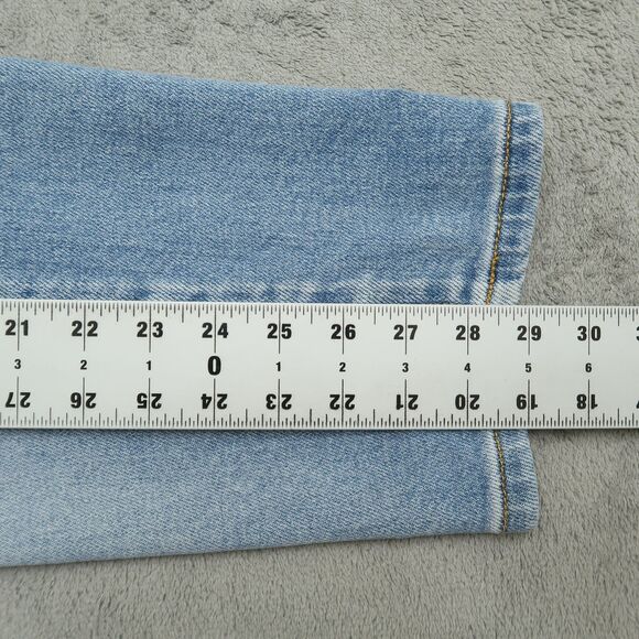 KanCan Jeans Junior's Size 13/30 High-Rise Straight Denim 29" Inseam Distressed - Picture 5 of 16